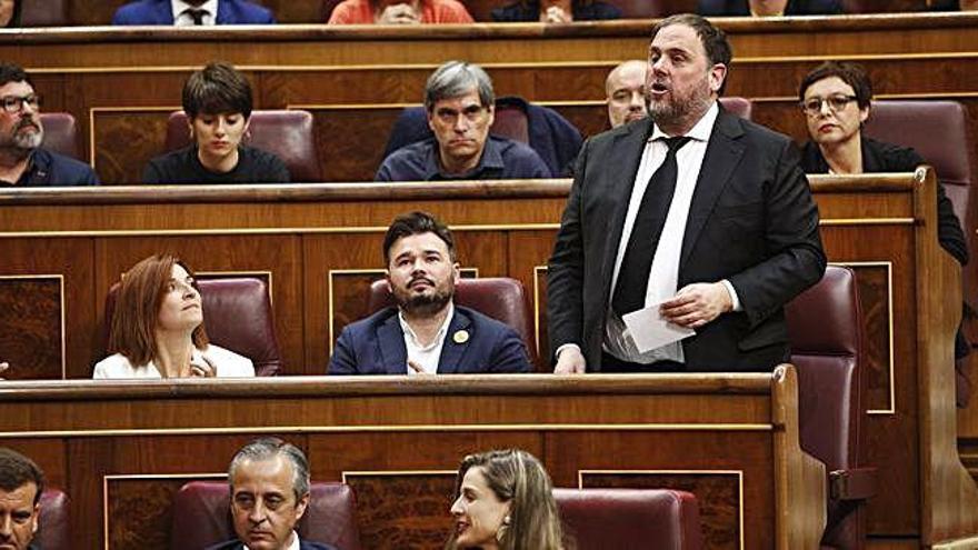 Oriol Junqueras jurant el càrrec com a diputat al Congrés la setmana passada