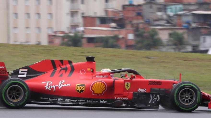 Sebastian Vettel, en Interlagos.