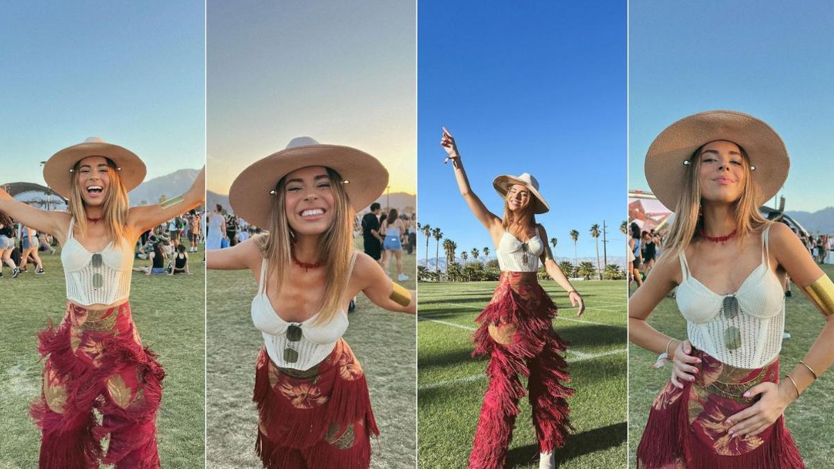 Aitana Soriano, la 'influencer' española que ha arrasado en Coachella 2024 con su look