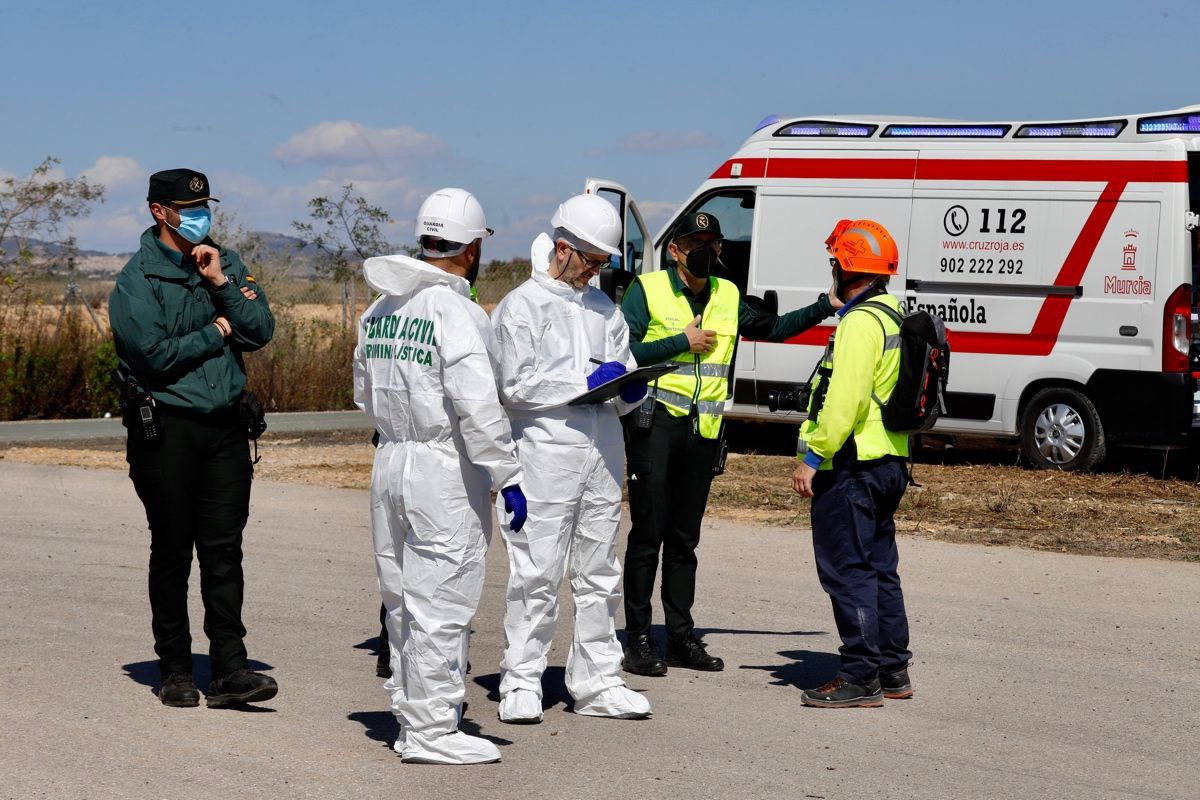 Así ha sido el simulacro de accidente aéreo en Murcia