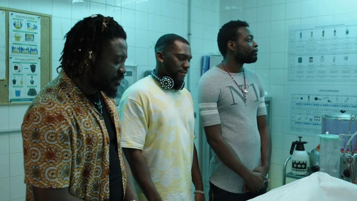 Luis Dyangani, Brice Mbakop y José Bohó.