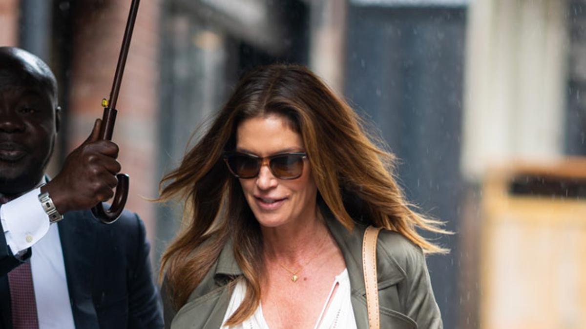 La modelo Cindy Crawford, por Nueva York