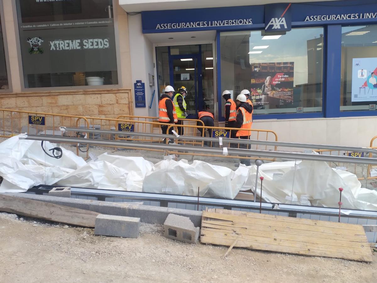 Las escaleras que se van a colocar en la calle Murillo.