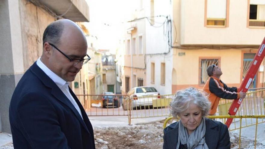 El alcalde, Pedro Noguera, visitó las obras.