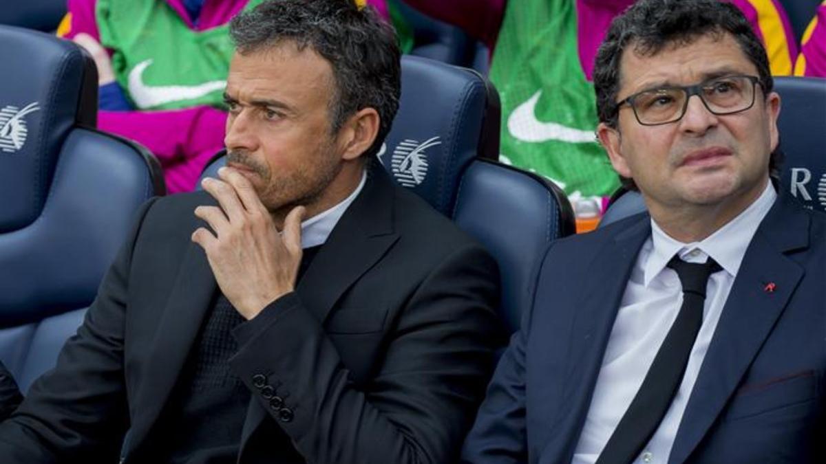 Luis Enrique junto a Pruna