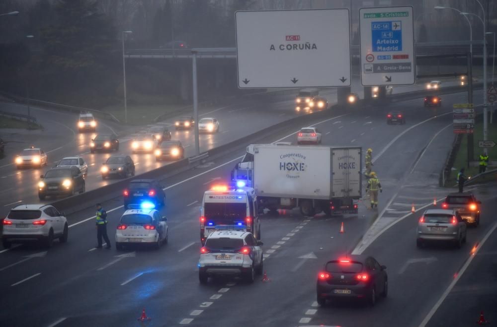 Colapso en Alfonso Molina tras un accidente