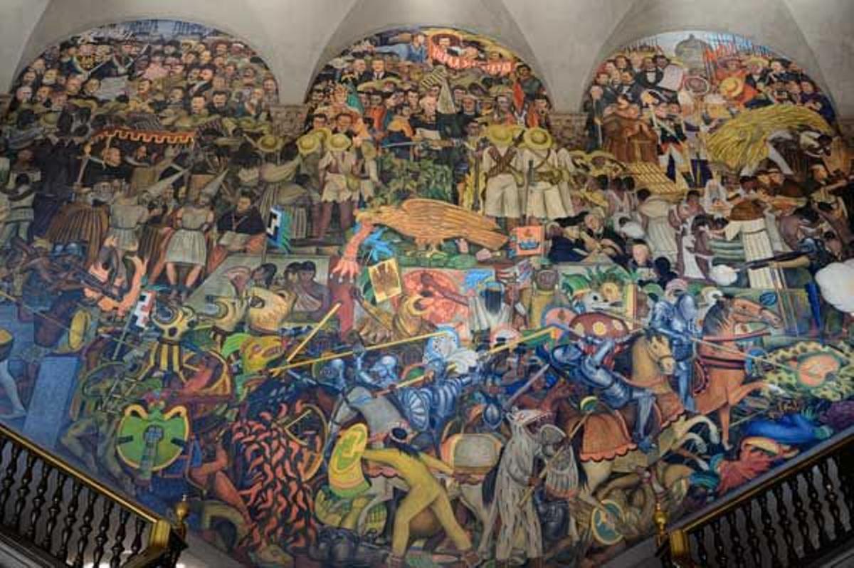Mural de Diego de Rivera en Palacio Nacional