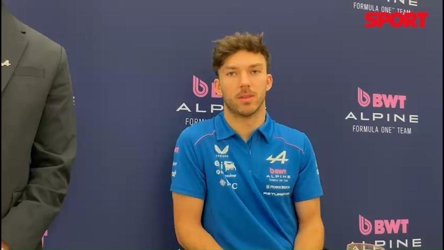 Pierre Gasly, a SPORT: “Está claro que tenemos que ser competitivos y estamos haciendo lo mejor para serlo"