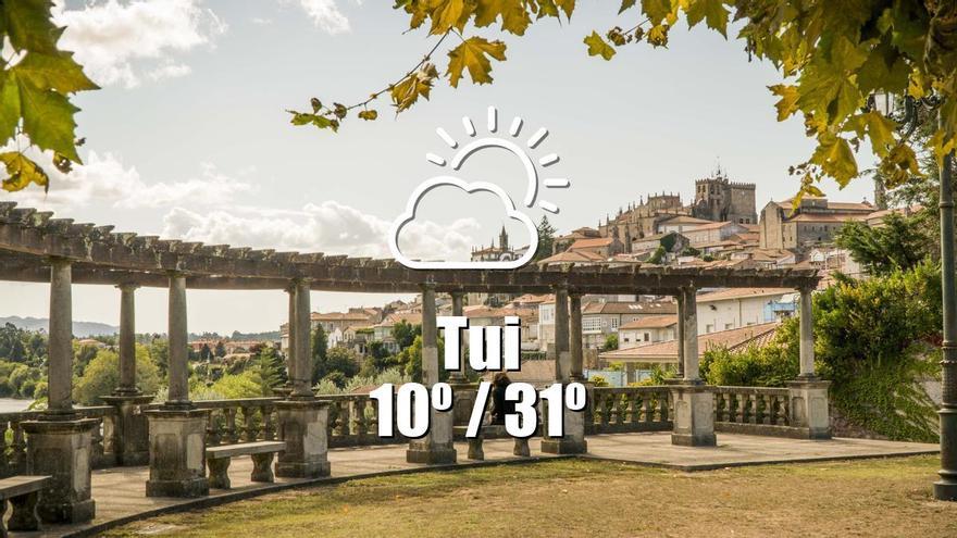 El tiempo en Tui: previsión meteorológica para hoy, miércoles 28 de mayo