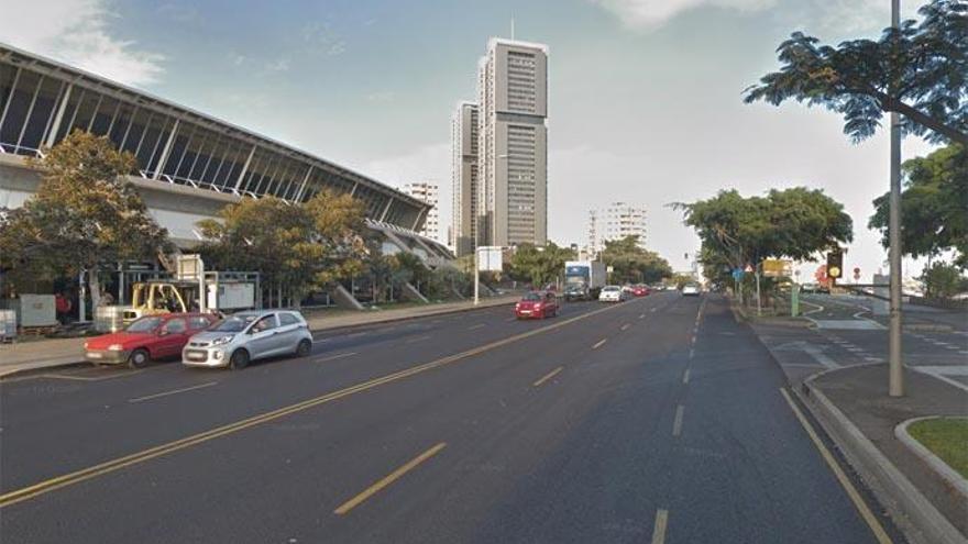 Avenida de la Constitución, vía donde ocurrieron los hechos.