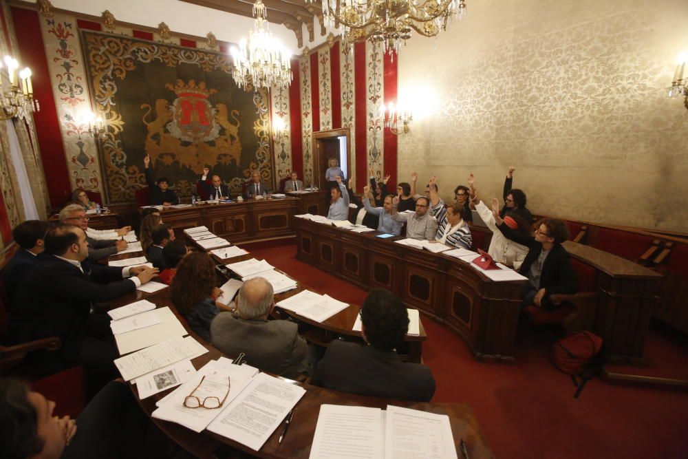 Pleno en el Ayuntamiento de Alicante