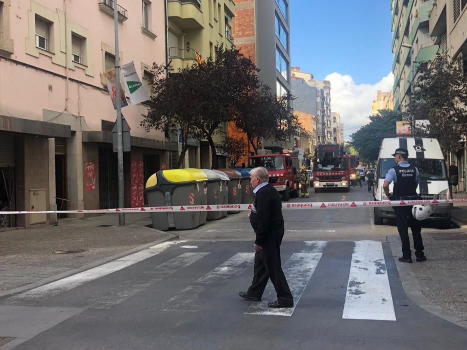 Fuita de gas al carrer de la Rutlla a Girona