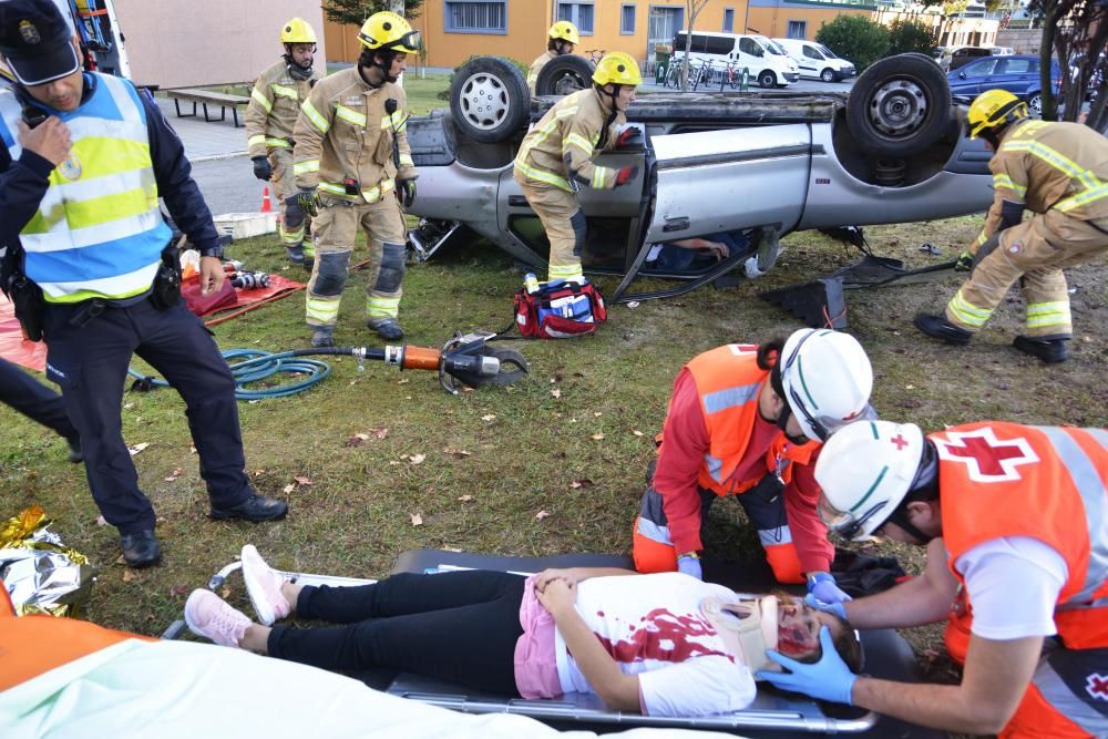 Stop Accidentes realiza un simulacro en Someso