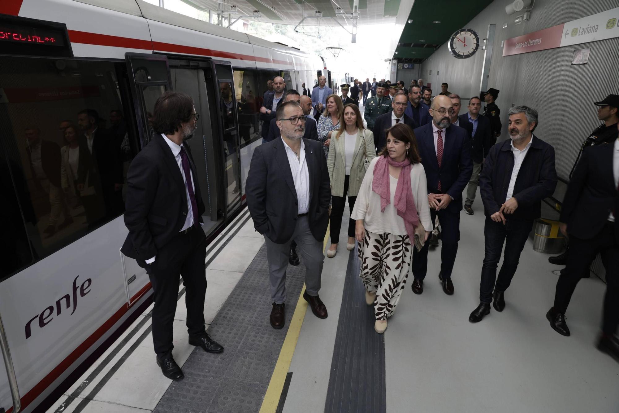 Así fue la inauguración del soterramiento de Langreo