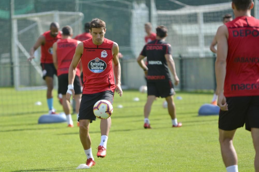 El equipo comienza la semana con tratamiento de fisioterapia para Diego Rolan, mientras que Borja Valle y Guilherme dos Santos completaron una parte del entrenamiento con el grupo y otra en solitario.