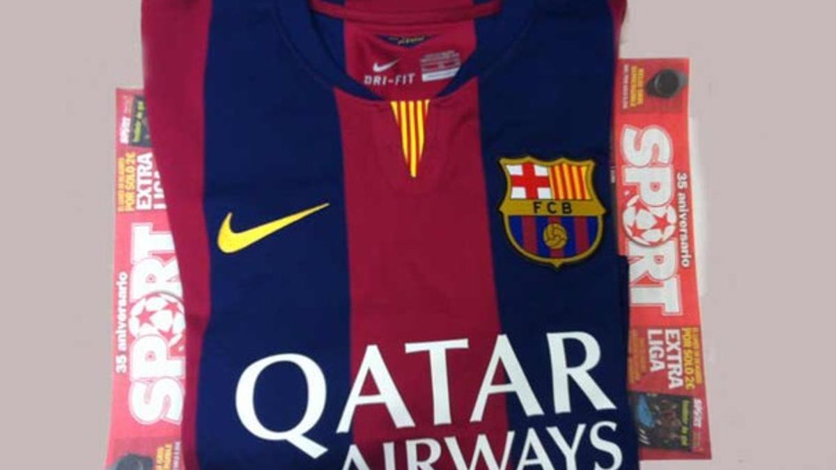 Esta es la camiseta del Barça de la persente temporada