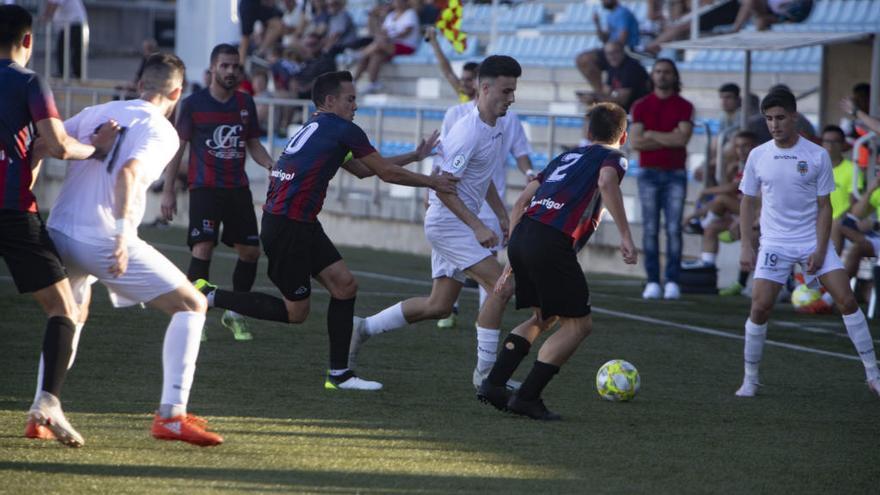 Imagen del partido disputado por el Olímpic y el Eldense en la primera vuelta.