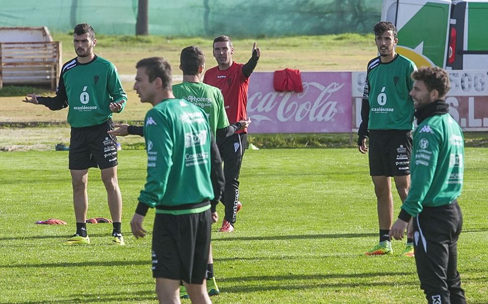 Primer entrenamiento de Luis Carrión.