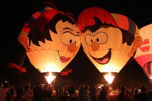 Globus gegants, durant el Festival internacional de Globus a Saxònia, celebrat a Leipzig (Alemanya).