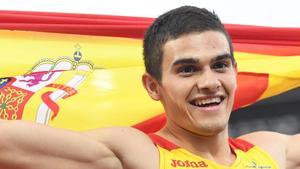 Bruno Hortelano, en el Europeo de atletismo.