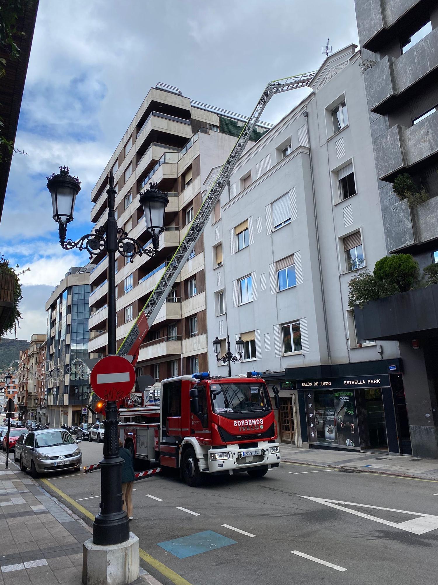 Los efectos del temporal en Oviedo