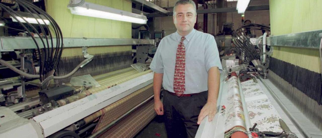 Alberto Catalá, expresidente de Feria València, en las antiguas instalaciones de la firma textil.