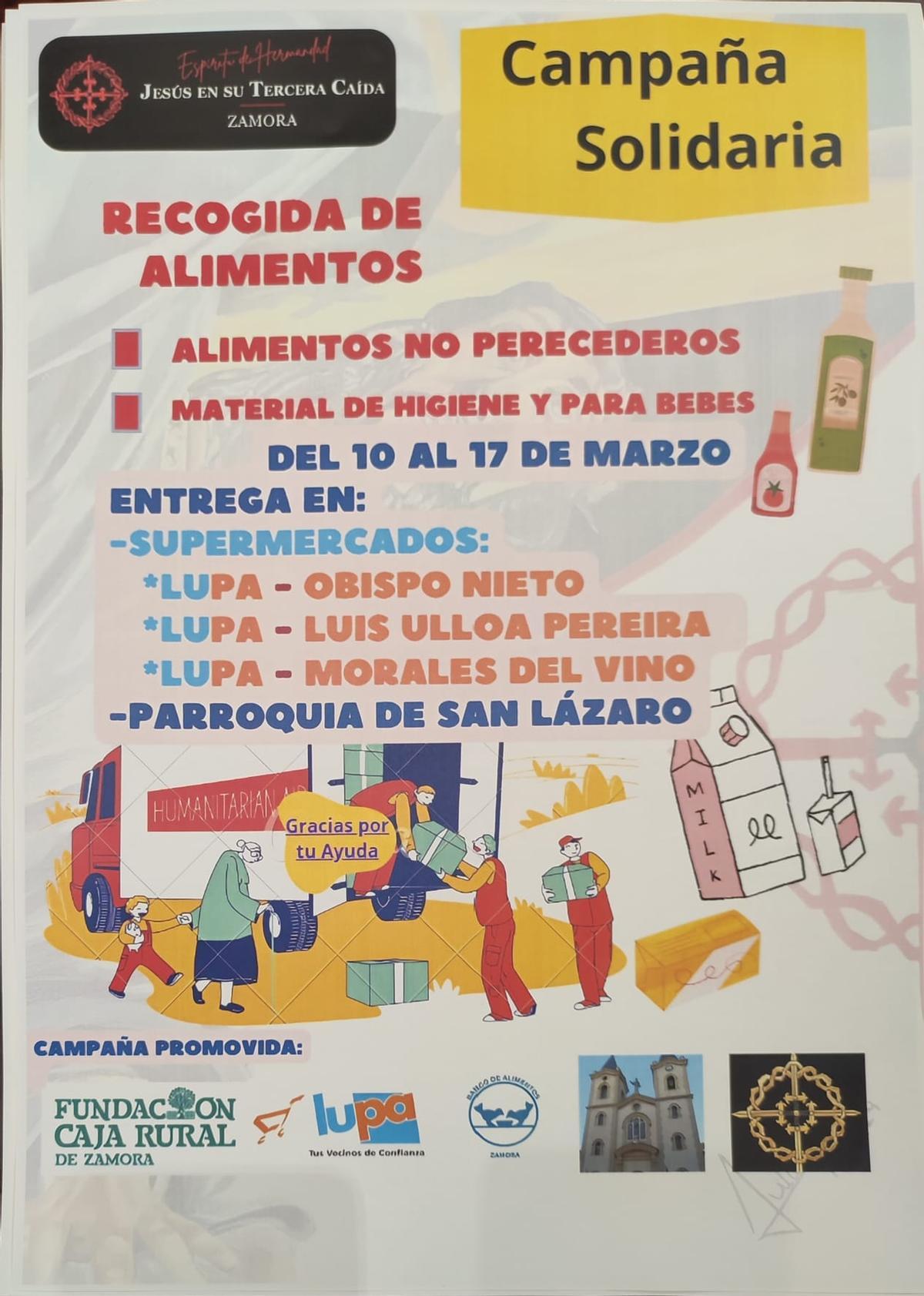 Cartel de la campaña solidaria.