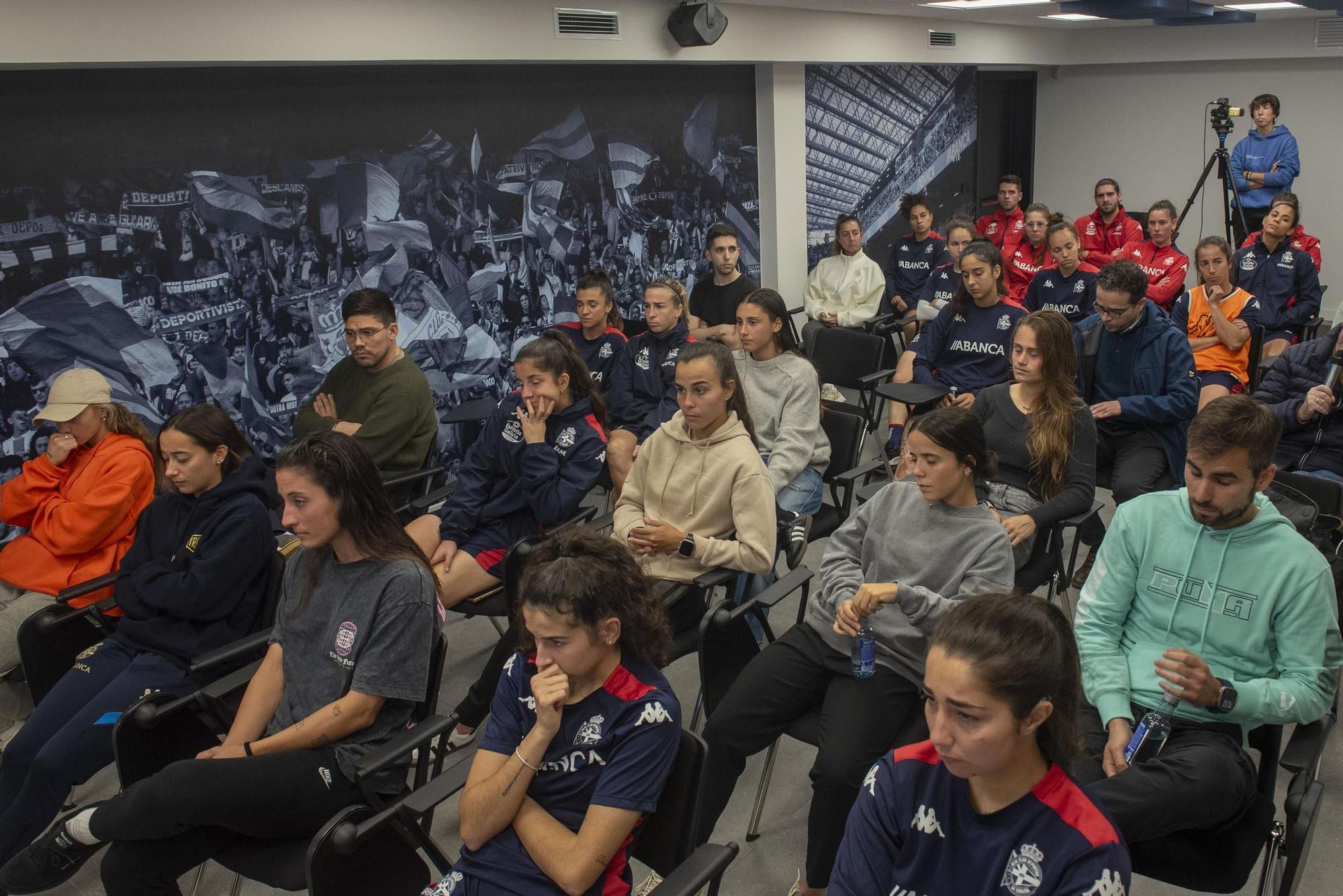 Despedida de Irene Ferreras como entrenadora del Deportivo