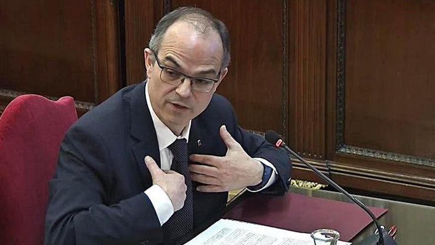 Jordi Turull declarant al Tribunal Suprem al judici del procés