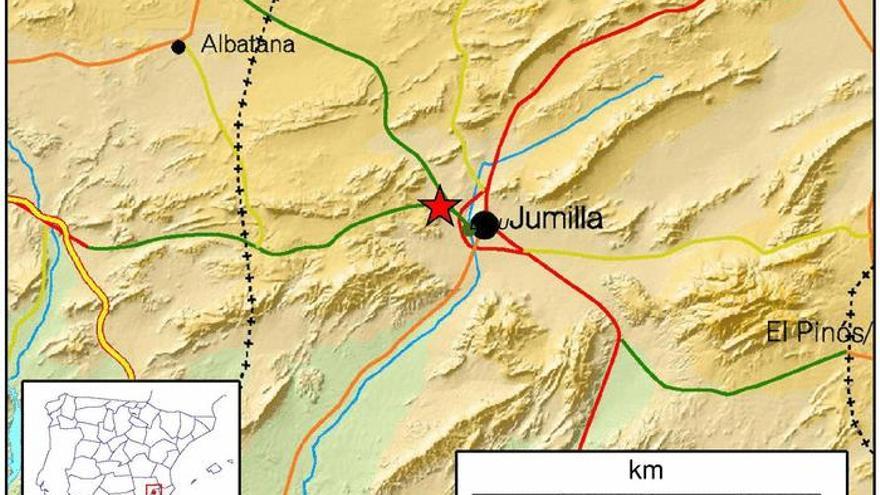 Registrado al norte de Jumilla un terremoto de intensidad 2,2