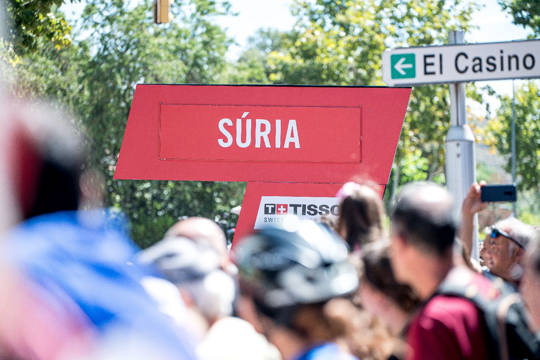 Així estat l'inici de la tercera etapa de 'La Vuelta' a Súria