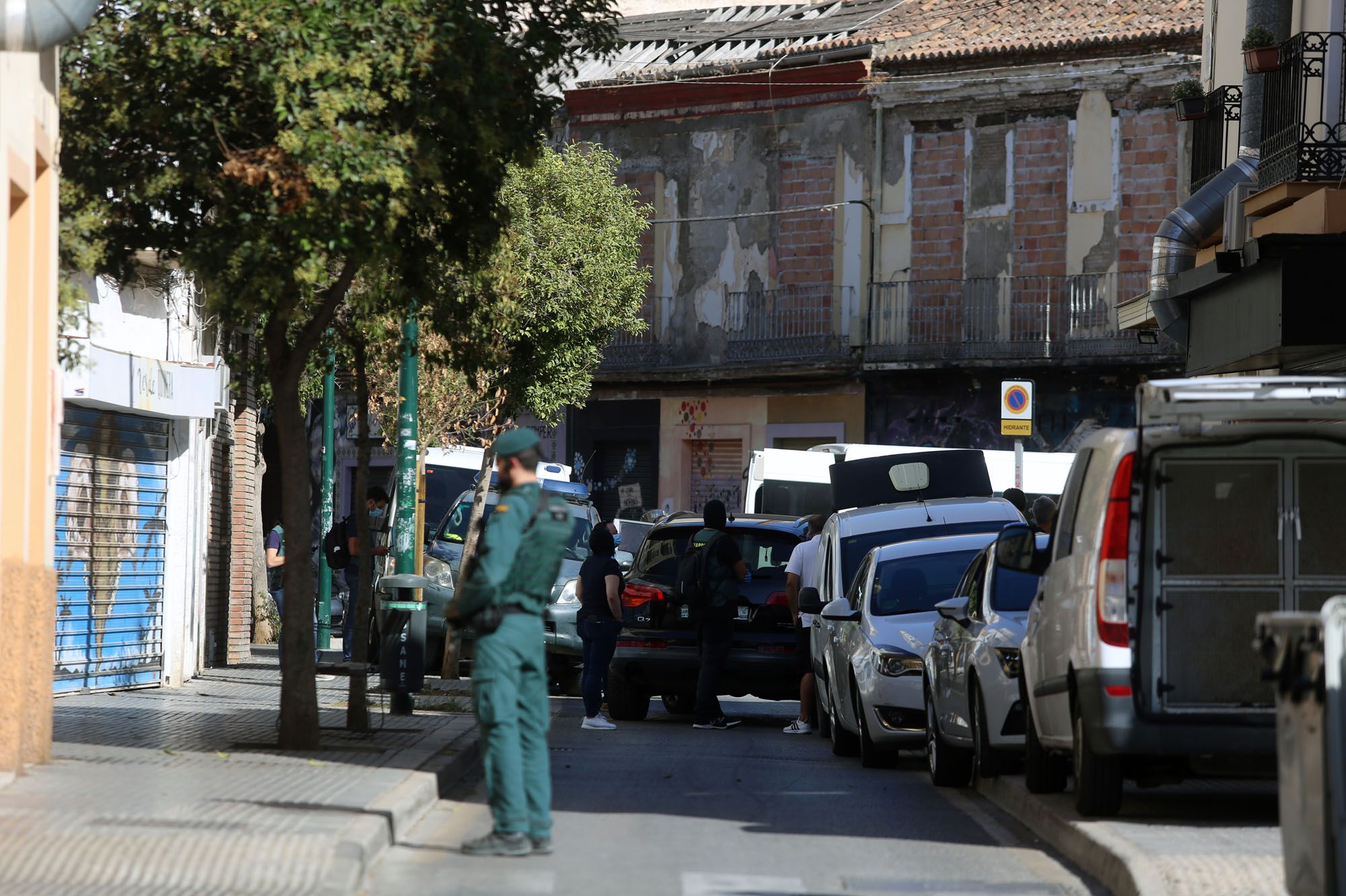 Las imágenes de la operación de la Guardia Civil en Lagunillas