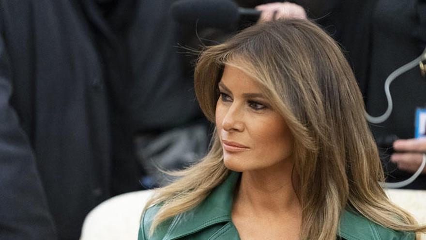 La presunta doble de Melania Trump aparece de nuevo