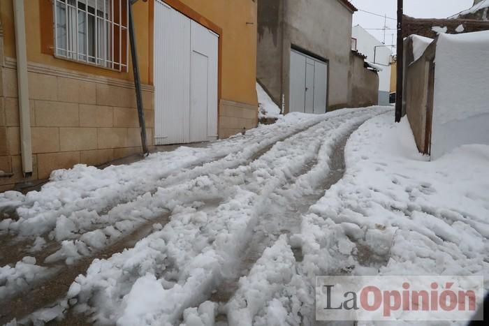 Nieve en Coy y Avilés (Lorca)