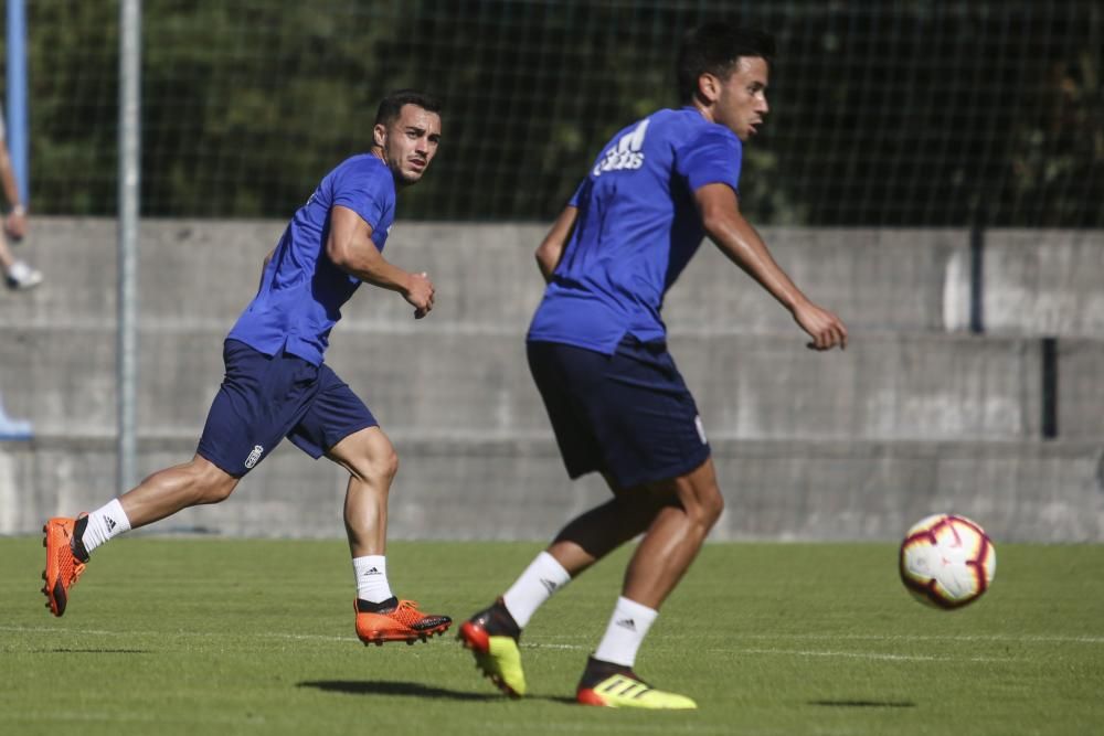 Entrenamiento del Oviedo en el Requexón