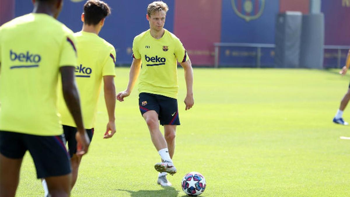 El FC Barcelona continúa preparando el partido ante el Nápoles