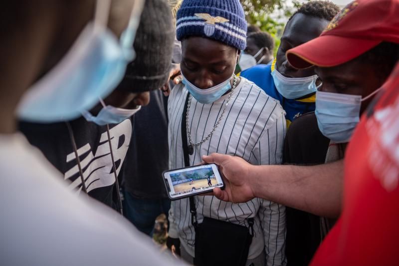 Asamblea General de Apoyo a los Migrantes en el Campamento de las Raíces para que tengan una vida digna