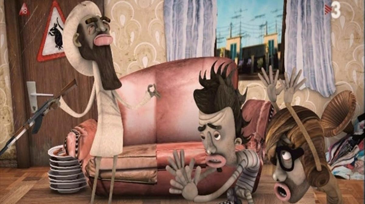 Caricatures d’Òscar Andreu i Òscar Dalmau (TV-3).