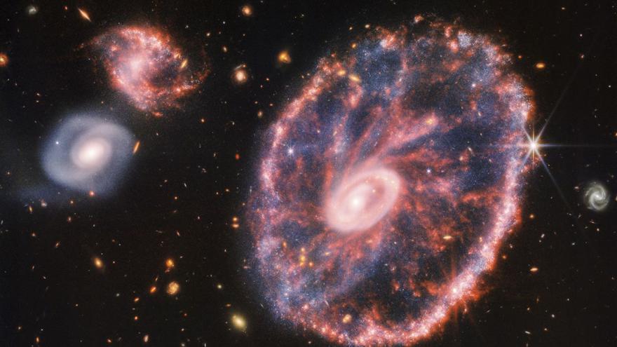 El telescopi James Webb revela una imatge de la galàxia Roda de Carro