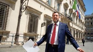 Archivo - El líder de La Liga, Matteo Salvini