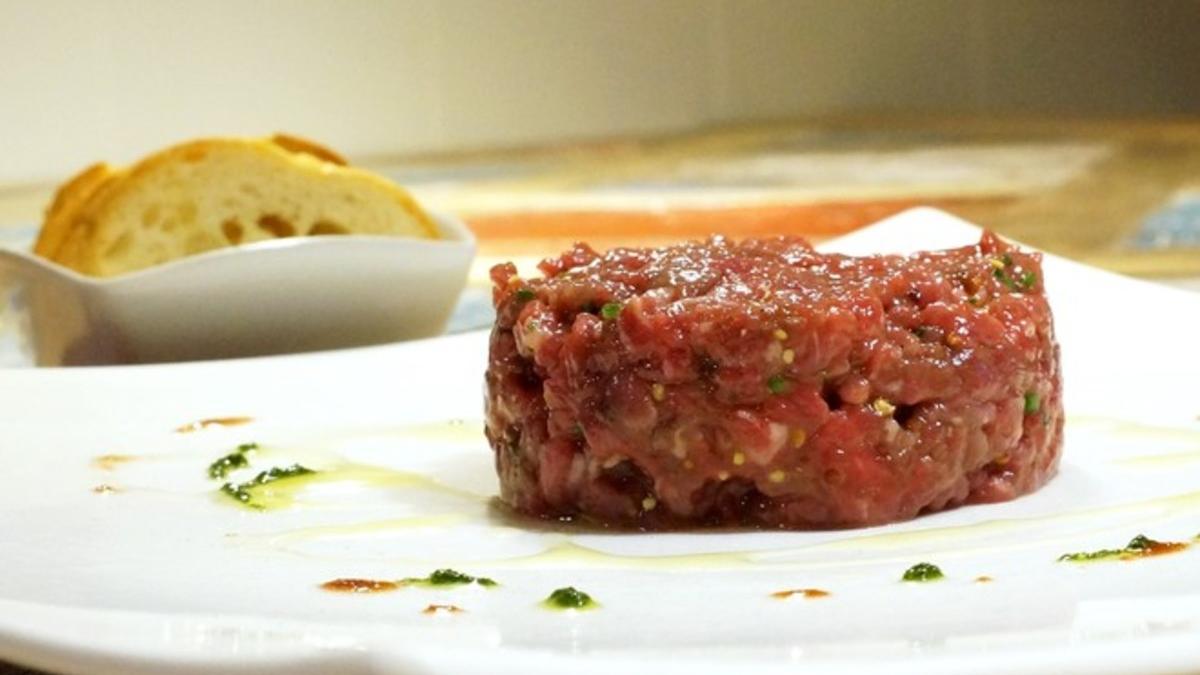 El 'steak tartar' de Dani Lechuga, de Bardeni.