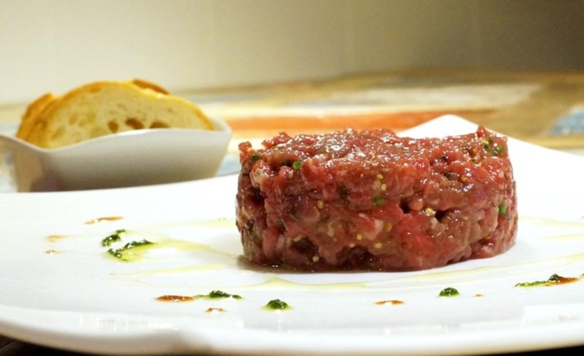 El 'steak tartar' de Dani Lechuga, de Bardeni.