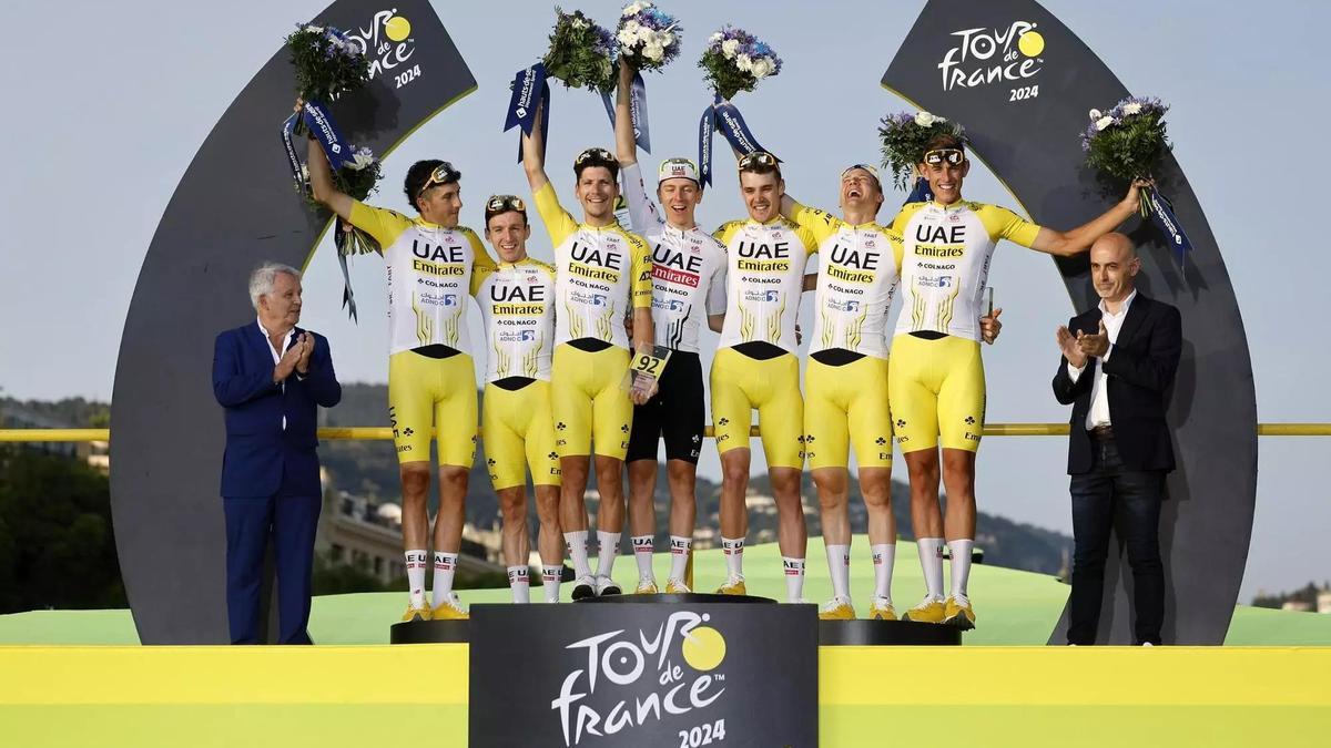 UAE Team Emirates fue el mejor equipo del Tour del 2024