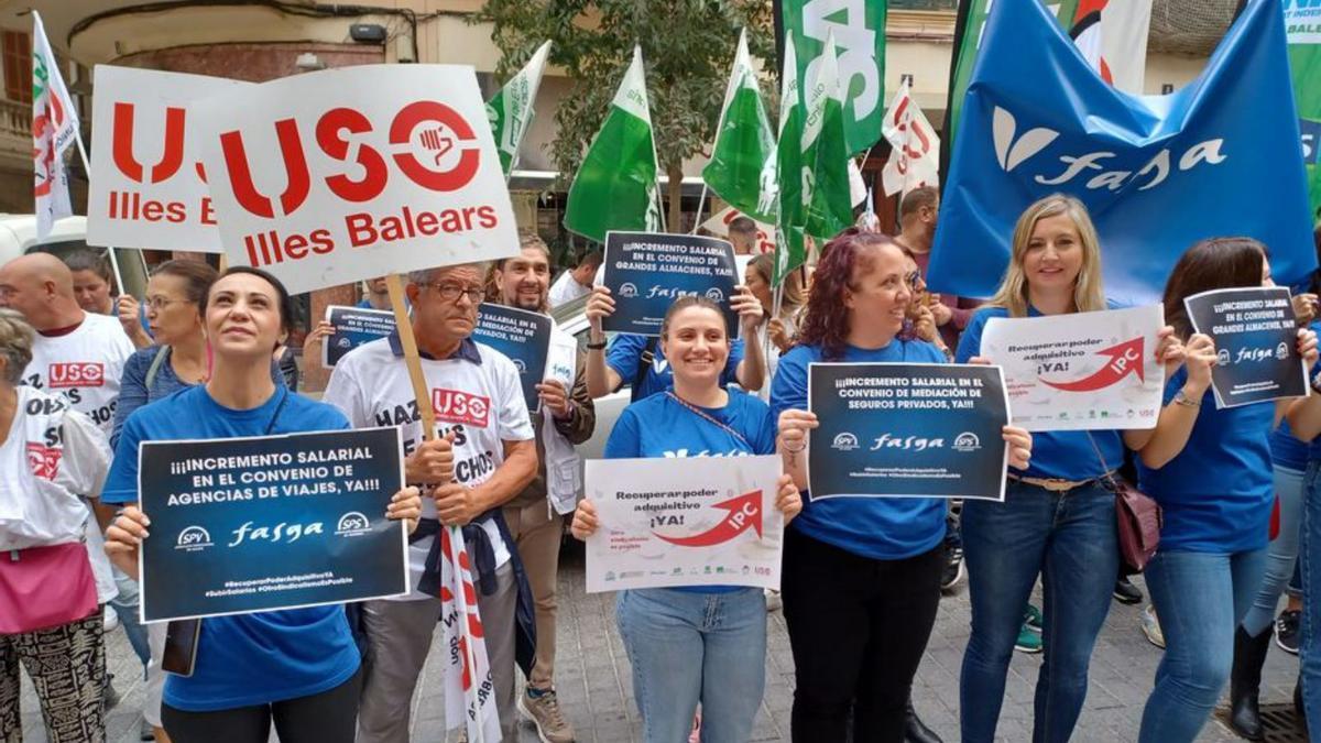 La protesta fue convocada por sindicatos minoritarios | J.F.M.