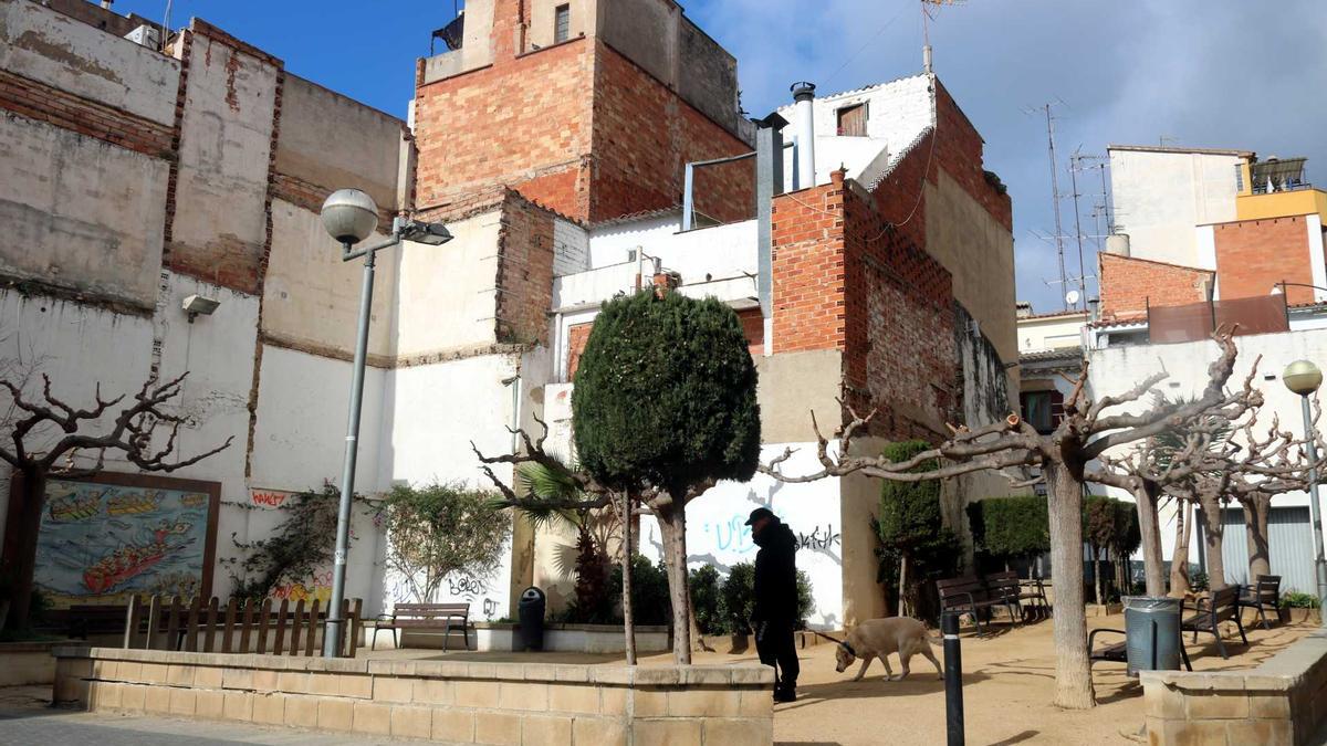 La plaça de Dalt de Puig, un dels espais del nucli antic de Lloret de Mar que el pla preveu esponjar.