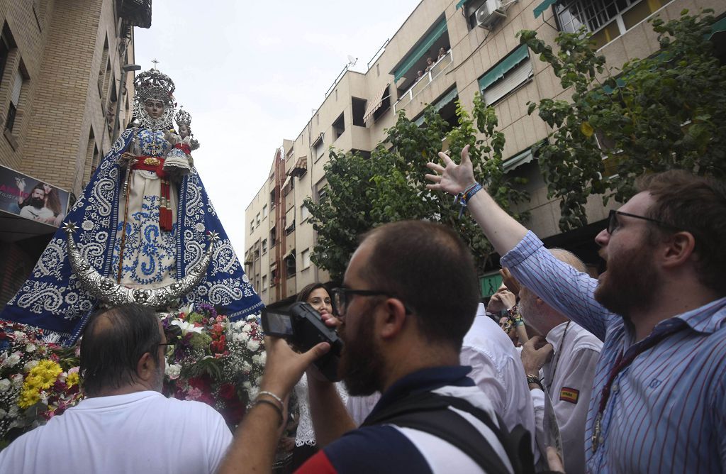 Romería de Murcia: Misa previa y primer tramo del recorrido