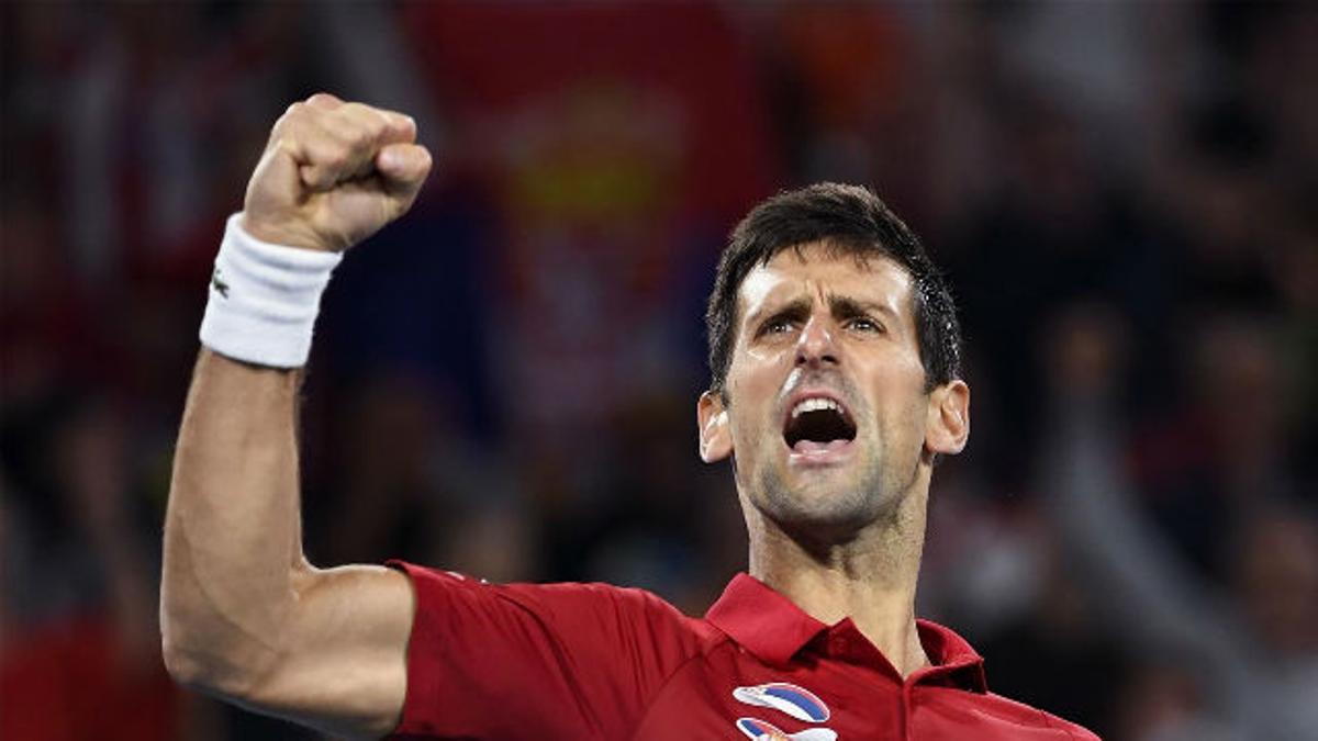 Djokovic ganó el segundo punto de la final a Nadal