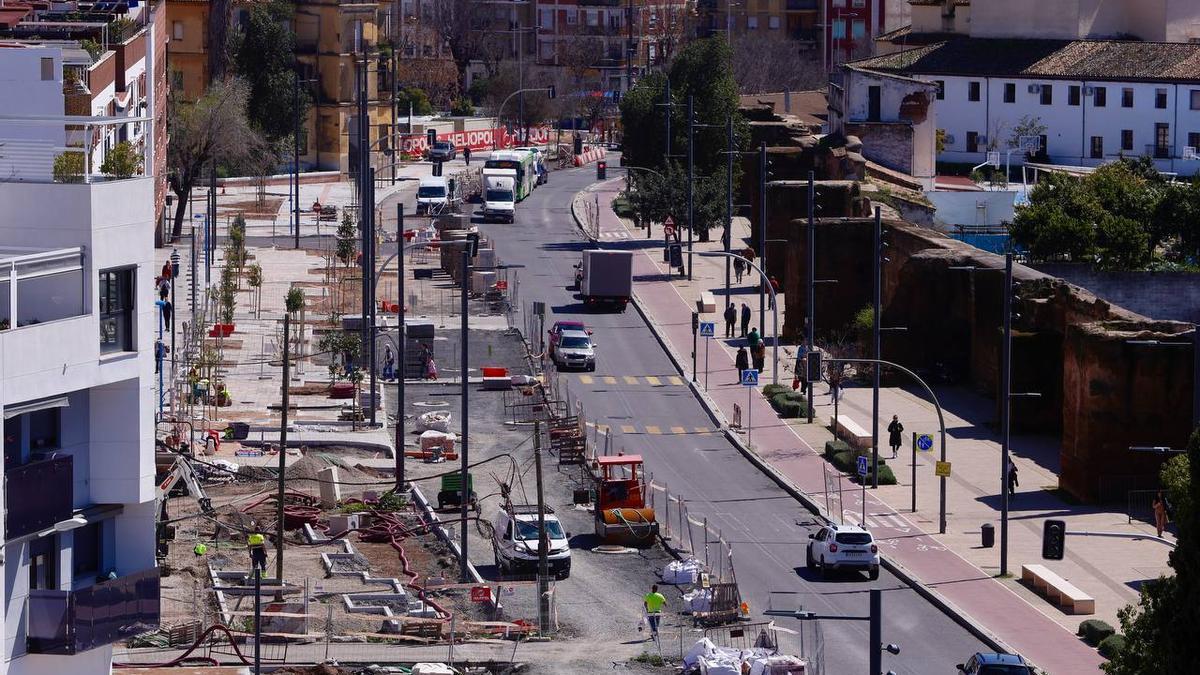 Así va la obra de la ronda del Marrubial