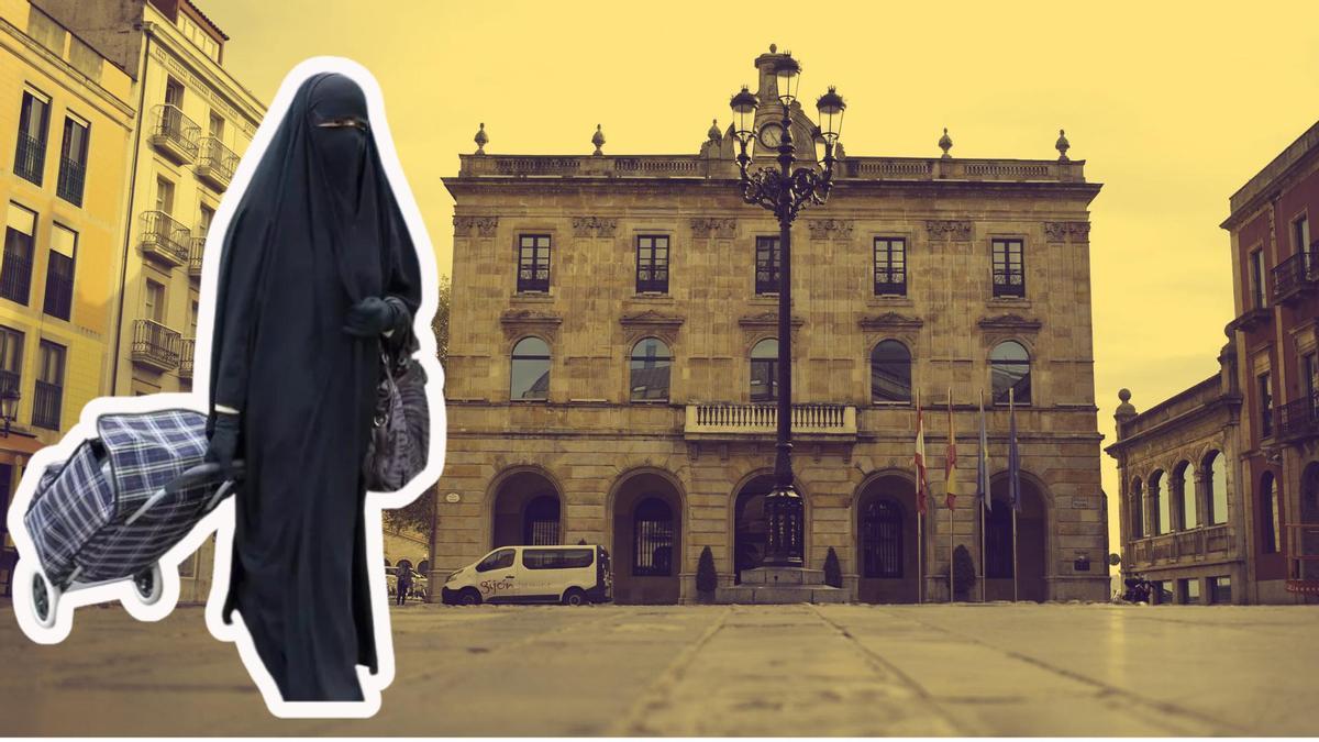 Vox divide al gobierno de Gijón con su propuesta de impedir acceder con burka a espacios municipales: PP da su apoyo y Foro lo rechaza