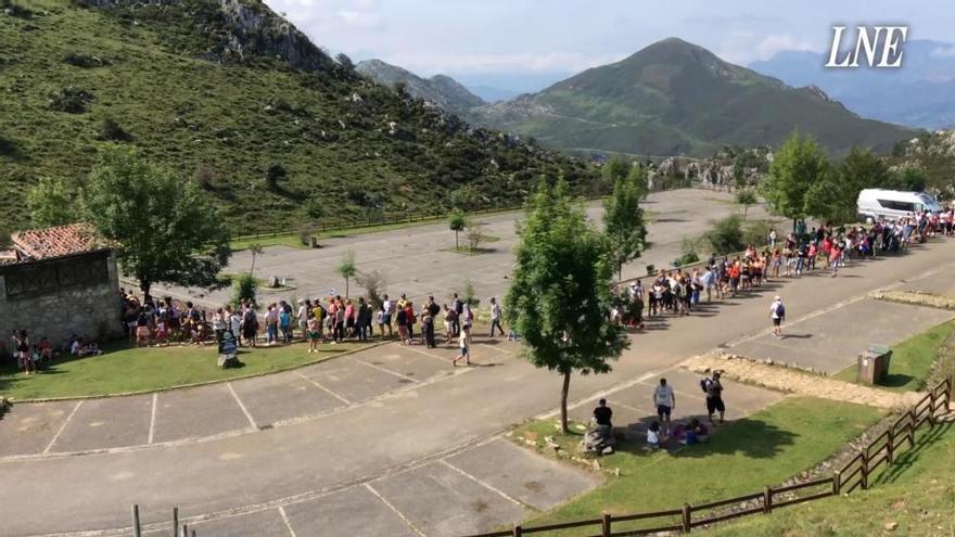 Día de afluencia masiva en Covadonga